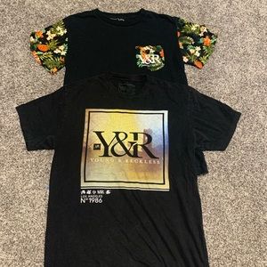 ‼️PAIR‼️ young and reckless graphic tees